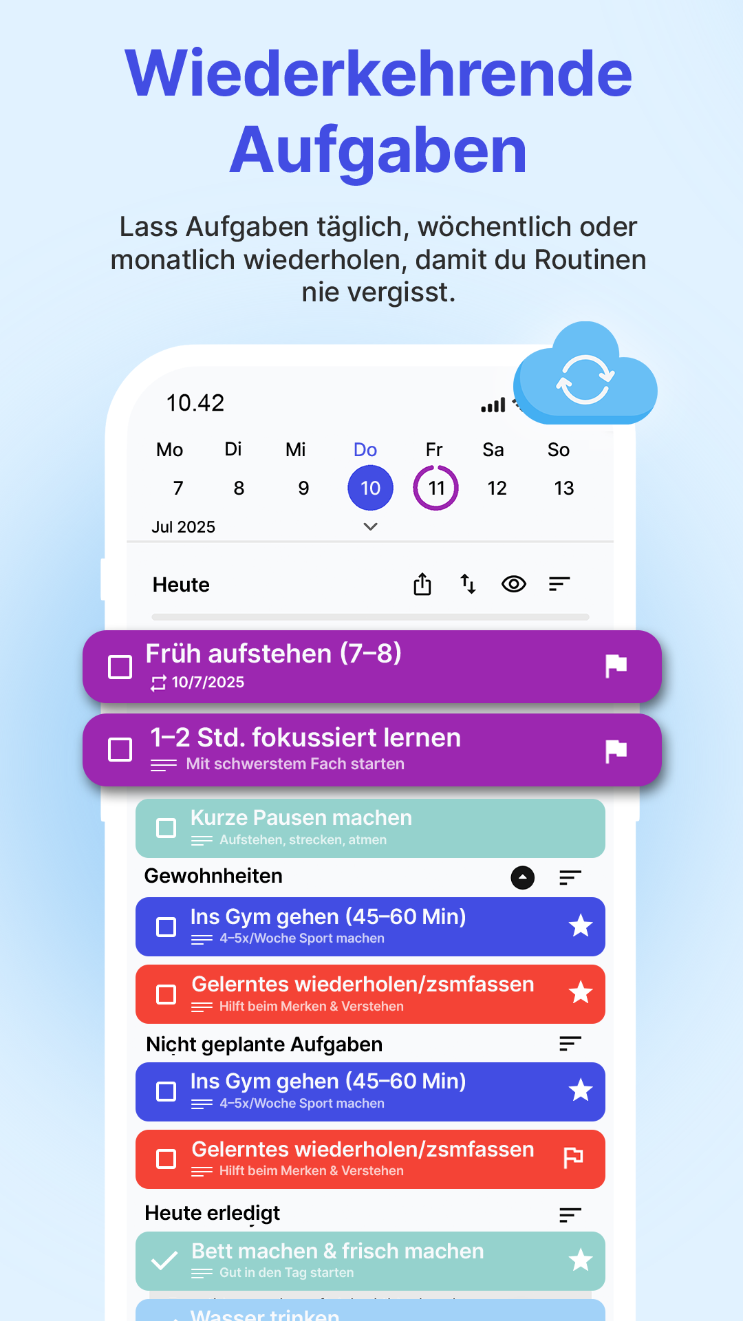 DoDay Ansicht: Planung
