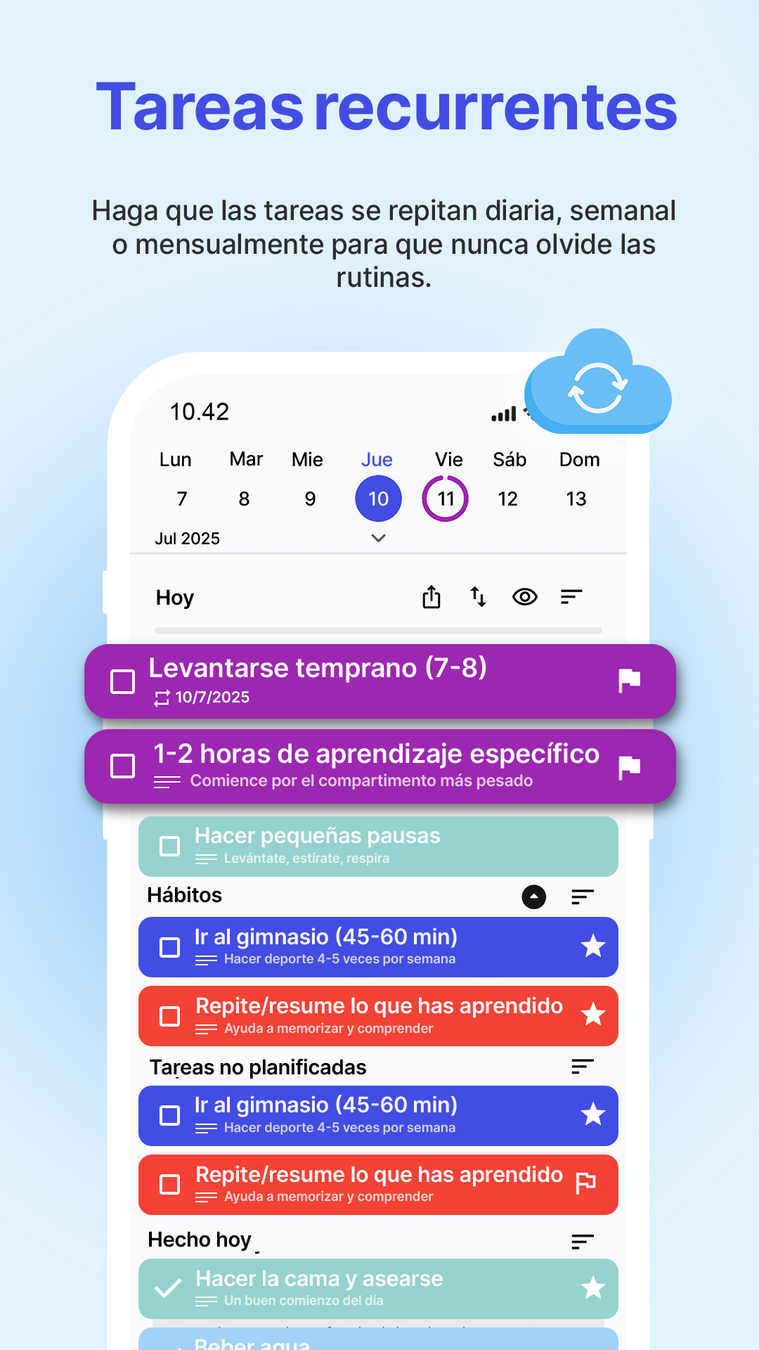 Vista de DoDay: Planificacion