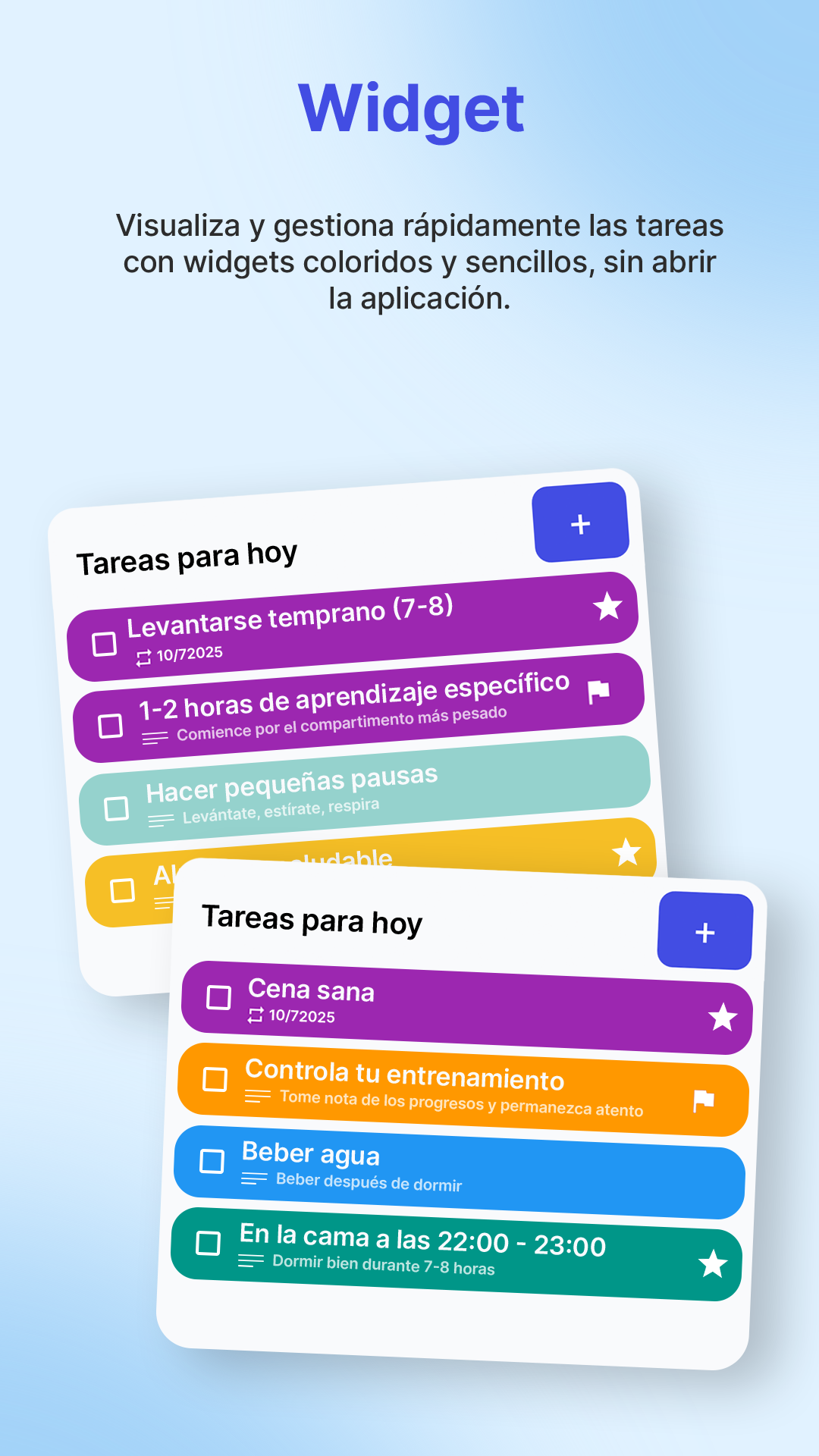 Vista de DoDay: Etiquetas